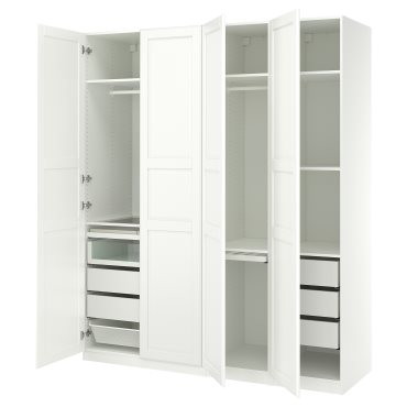 PAX/TYSSEDAL, гардероб - комбинация, 200x60x236 см, 396.181.57