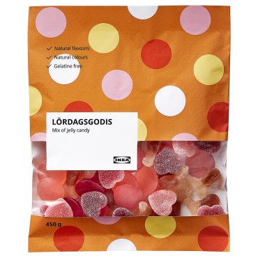 LORDAGSGODIS, Микс от сладки желирани бонбони, 404.974.37