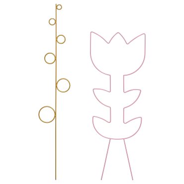 DOFTRIPS, опора за растения, к-т 2 бр., 406.123.62