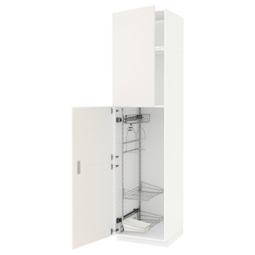 METOD, висок шкаф с отдел за почистващи аксесоари, 494.599.97