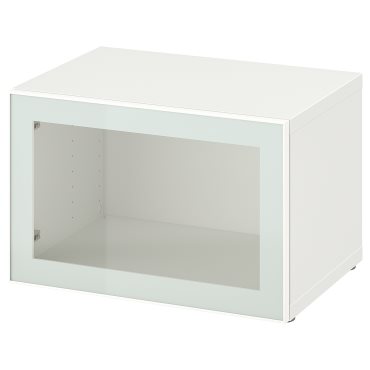 BESTÅ, етажерка със стъклена врата, 494.891.12