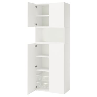 PLATSA, комбиниран артикул за съхранение с врати, 495.858.68