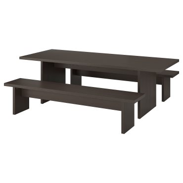 BERGSHYTTAN/BERGSHYTTAN, маса и 2 пейки, 496.084.12