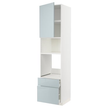 METOD/MAXIMERA, Висок шкаф за фурна/микровълнова+врата/2 чекм, 594.793.15