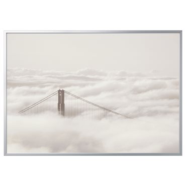BJÖRKSTA, картина с рамка, "Мост и облаци", 595.089.35