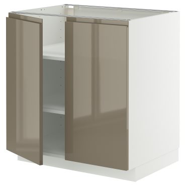 METOD, долен шкаф с рафтове/2 вратички, 595.766.32