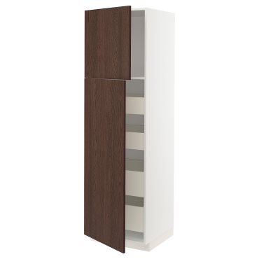 METOD/MAXIMERA, висок шкаф с 2 врати/4 чекмеджета, 694.699.00