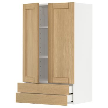 METOD/MAXIMERA, стенен шкаф с 2 врати/2 чекмеджета, 695.094.06