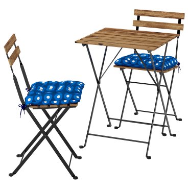 TÄRNÖ, маса + 2 сгъваеми стола за употреба на открито, 55x54 см, 695.761.89