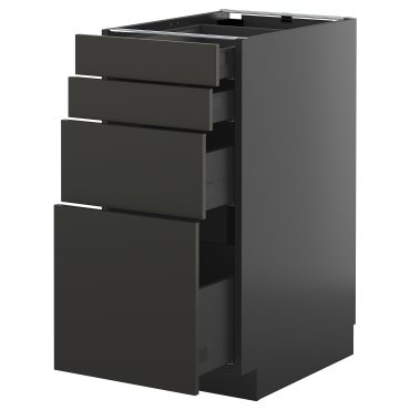 METOD/KNIVSHULT, долен шкаф с 4 чела/4 чекмеджета, 695.877.86