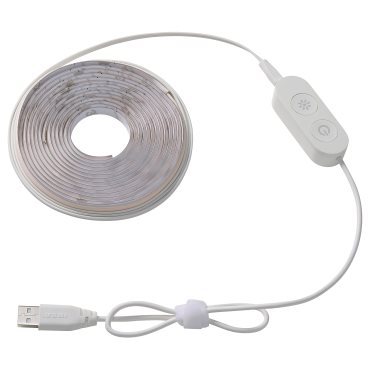 KABBLEKA, LED лента с USB, 3 м, регул. на силата на светлината, 705.946.01