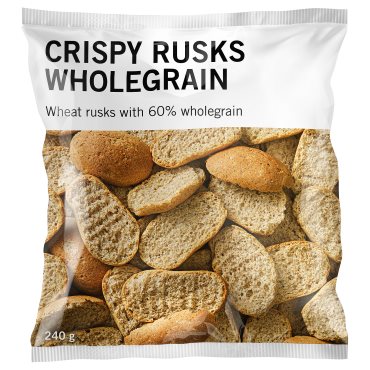 CRISPY RUSKS, Пшеничен сухар, пълнозърнест, 706.253.15