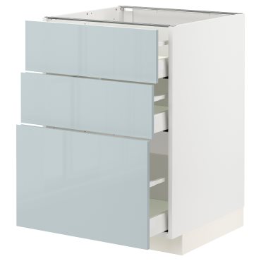 METOD/MAXIMERA, Долен шкаф с 3 чекмеджета, 794.796.11