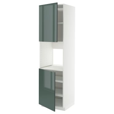 METOD, висок шкаф за фурна с 2 врати/рафт, 795.861.83