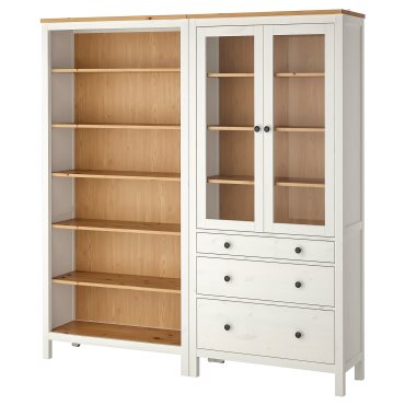 HEMNES, комб. артикул за съхр. с врати/чекмеджета, 180x197 см, 796.499.82