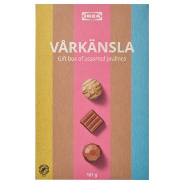 VÅRKÄNSLA, Подаръчна кутия, различни видове пралин, 161 гр, 806.297.37