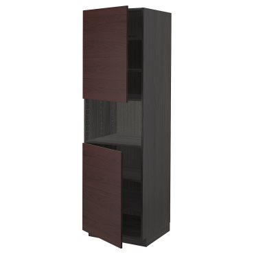 METOD, висок шкаф за микровълнова с 2 врати/рафт, 894.551.53