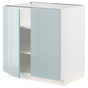 METOD, Долен шкаф с рафтове/2 вратички, 894.788.66