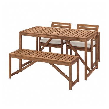 NÄMMARÖ, маса + 2 стола + пейка, за употреба на открито, 895.053.94
