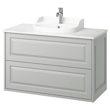 TANNFORSEN/RUTSJON, шкаф за мивка + чекмеджета/мивка/смесител, 895.215.63