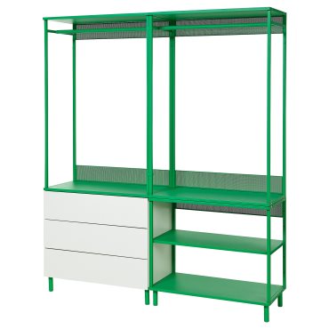 PLATSA, открит гардероб с 3 чекмеджета, 895.941.30