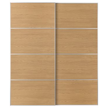 MEHAMN, 2 плъзгащи се врати, с две лица, 200x236 см, 896.090.18