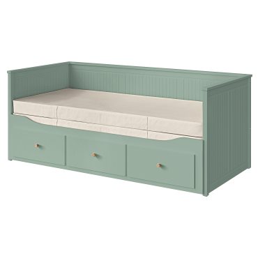 HEMNES, кушетка с 3 чекмеджета/2 матрака, 896.102.29