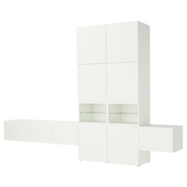 BESTÅ, комбинация за съхранение, аудио/видео, 360x42x231 см, 896.120.92