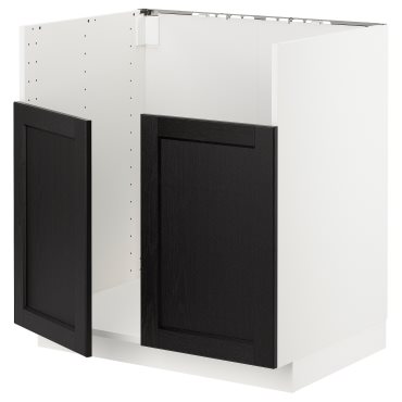 METOD, долен шкаф за двойна мивка BREDSJON, 994.616.29