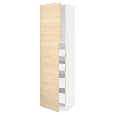 METOD/MAXIMERA, висок шкаф с 2 врати/4 чекмеджета, 994.659.91