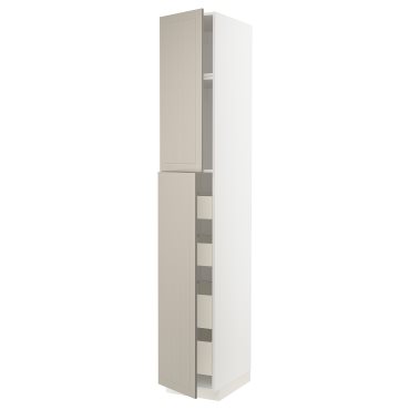 METOD/MAXIMERA, висок шкаф с 2 врати/4 чекмеджета, 994.660.47