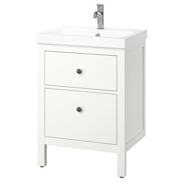 HEMNES/ORRSJON, шкаф за мивка + чекмеджета/мивка/смесител, 995.467.80