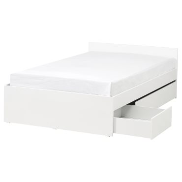 VIHALS, рамка за легло с 2 кутии за съхранение, 995.819.76