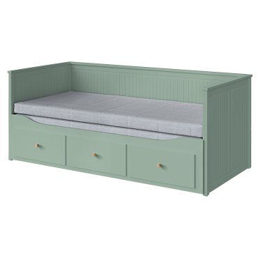 HEMNES, кушетка с 3 чекмеджета/2 матрака, 996.102.24