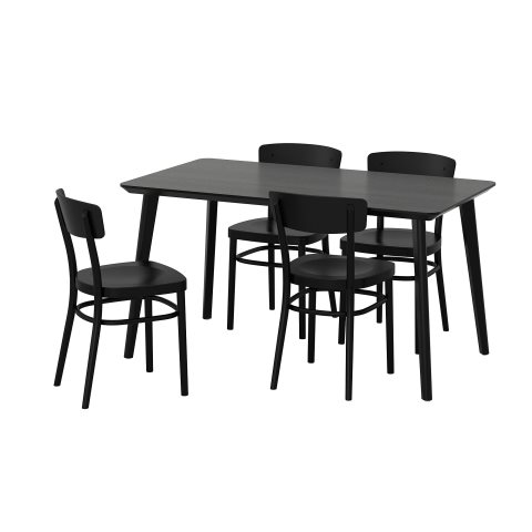 LISABO/IDOLF, комплект маса и 4 стола, 192.521.87 - IKEA България LISABO/IDOLF, комплект маса и 4 стола, 192.521.87