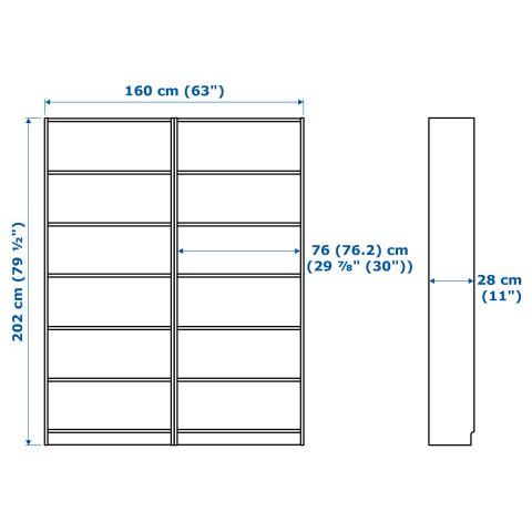 BILLY/OXBERG, библиотека, врати с панел/стъкло, 292.807.31 - IKEA България BILLY/OXBERG, библиотека, врати с панел/стъкло, 292.807.31