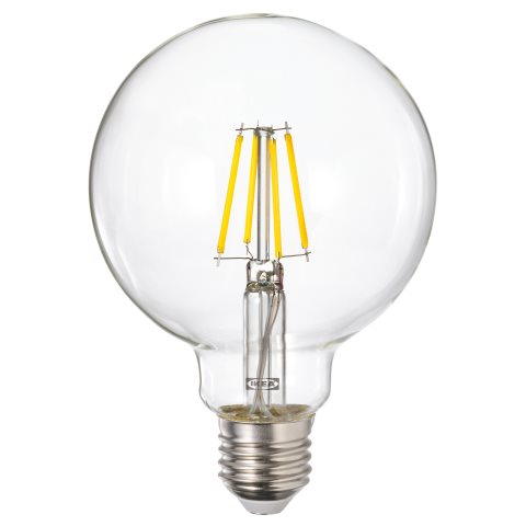 LUNNOM, LED крушка E27 470 лумена, 95 мм, регул. силата на светлината, 406.148.27