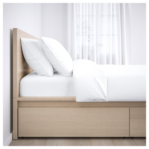 MALM, високо легло с 2 чекмеджета, 176x209 см, 491.304.77 - IKEA България MALM, високо легло с 2 чекмеджета, 176x209 см, 491.304.77
