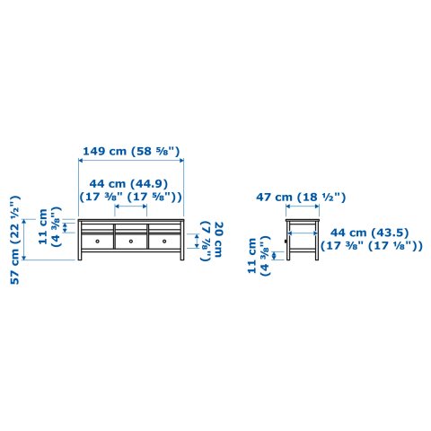HEMNES, TV шкаф, 504.135.26 - IKEA България HEMNES, TV шкаф, 504.135.26