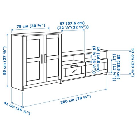BRIMNES, TV секция, 591.843.37 - IKEA България BRIMNES, TV секция, 591.843.37