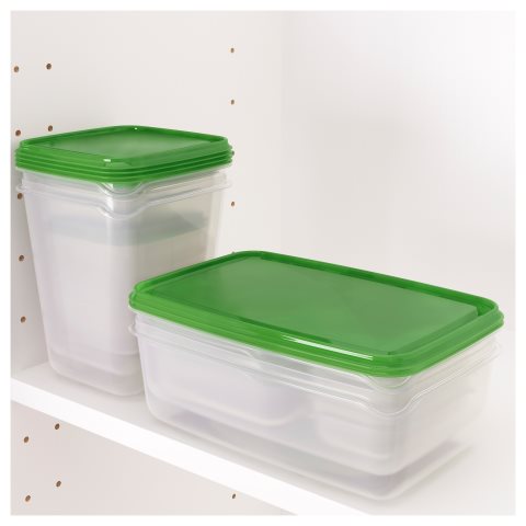 PRUTA, Комплект кутии за храна 17 бр., 601.496.73 - IKEA България PRUTA, Комплект кутии за храна 17 бр., 601.496.73
