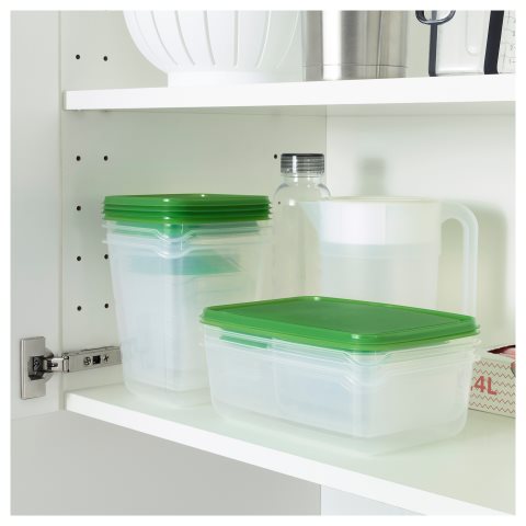 PRUTA, Комплект кутии за храна 17 бр., 601.496.73 - IKEA България PRUTA, Комплект кутии за храна 17 бр., 601.496.73