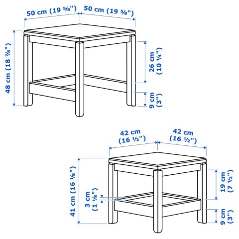 HAVSTA, масички, 2 бр/к-т, 604.042.01 - IKEA България HAVSTA, масички, 2 бр/к-т, 604.042.01