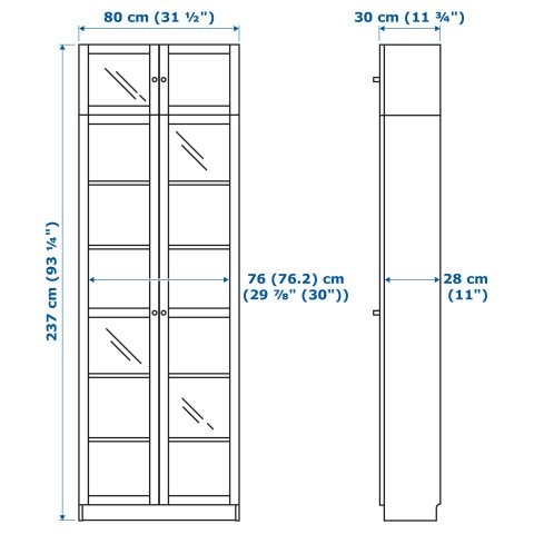 BILLY/OXBERG, библиотека, 692.177.14 - IKEA България BILLY/OXBERG, библиотека, 692.177.14