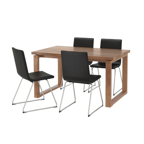 MORBYLANGA/VOLFGANG, комплект маса и 4 стола, 692.518.21 - IKEA България MORBYLANGA/VOLFGANG, комплект маса и 4 стола, 692.518.21