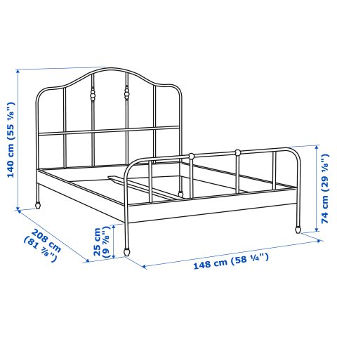 SAGSTUA, легло, 148x208 см, 692.689.06 - IKEA България SAGSTUA, легло, 148x208 см, 692.689.06
