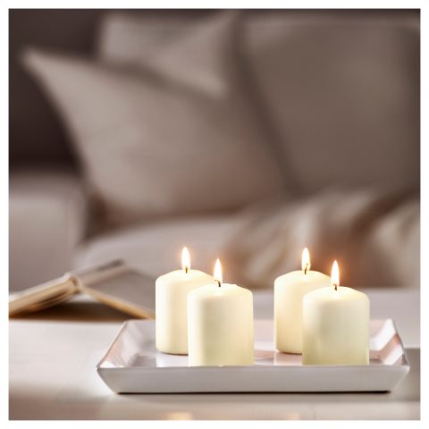 HEMSJO, Свещ 4 бр. в к-т, 701.242.62 - IKEA България HEMSJO, Свещ 4 бр. в к-т, 701.242.62