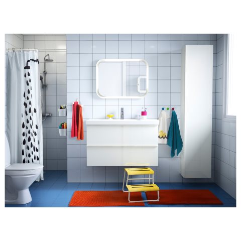 STORJORM, огледало с вградено осветление, 80x60 см, бяло, 702.481.25 - IKEA България STORJORM, огледало с вградено осветление, 80x60 см, бяло, 702.481.25