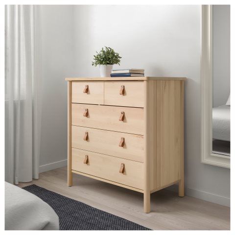 BJORKSNAS, скрин с 5 чекмеджета, 704.072.99 - IKEA България BJORKSNAS, скрин с 5 чекмеджета, 704.072.99