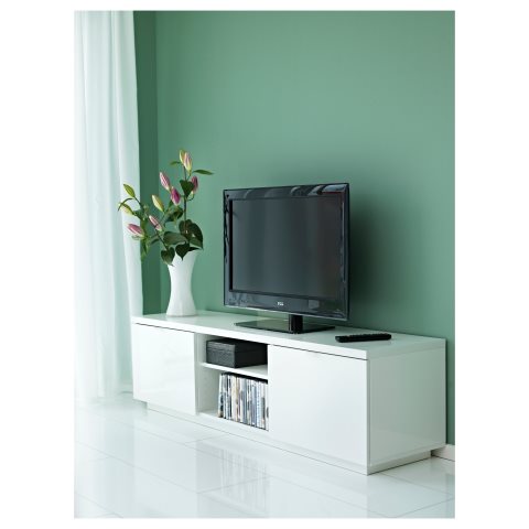 BYAS, TV шкаф, 160x42x45 см, гланц бяло, 802.277.97 - IKEA България BYAS, TV шкаф, 160x42x45 см, гланц бяло, 802.277.97